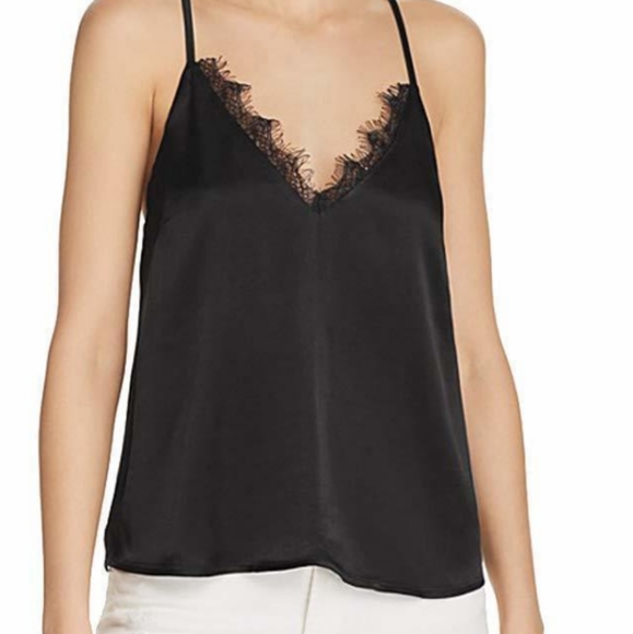 Lucy Paris Tops - Lucy Paris Women Tank Top Black Size Medium M Sleeveless Lace-Trim NWT